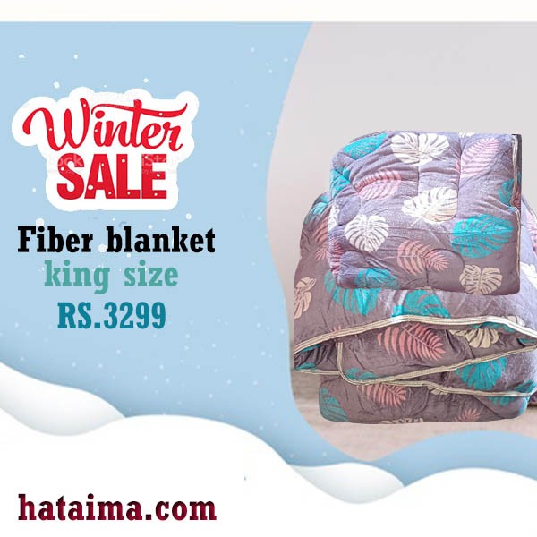 fiber blanket with polar cover (80-90)cm king size