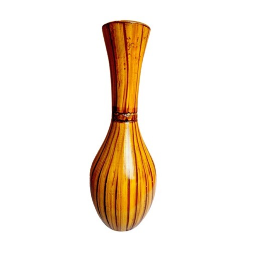 Wooden flower vase 12 inch