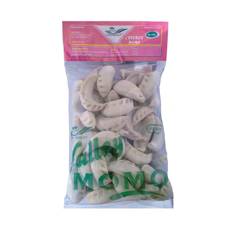 Valley Chicken Momo Pack of 45pcs ( Achar free)