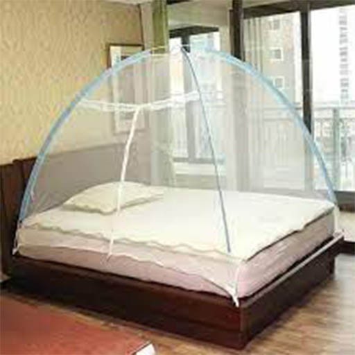 Medium Bed Portable Folding Tent Style Free Standing Mosquito Net (150 x 200 x 180 cms)