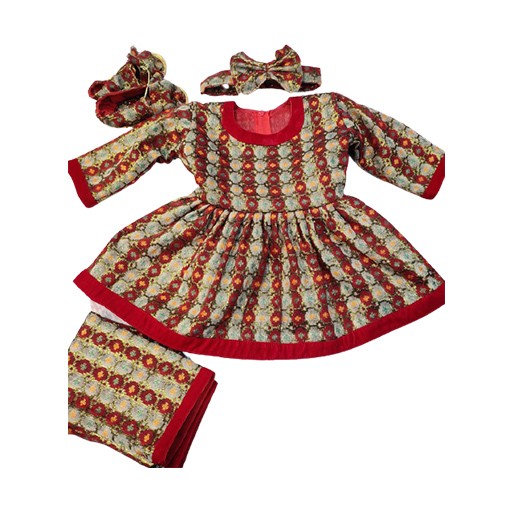 Dhaka Pasni dress baby girls