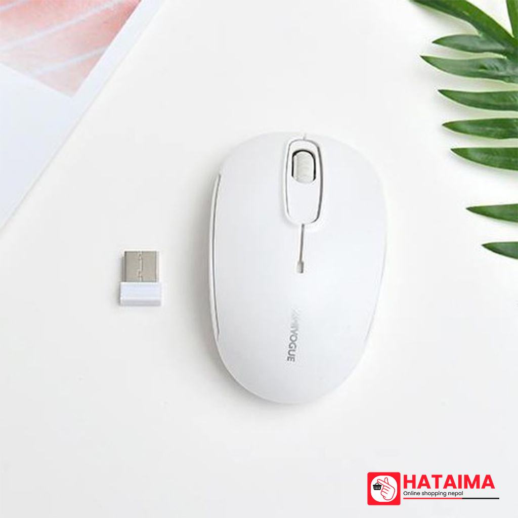 Smart Power-Saving Wireless Mouse (White)