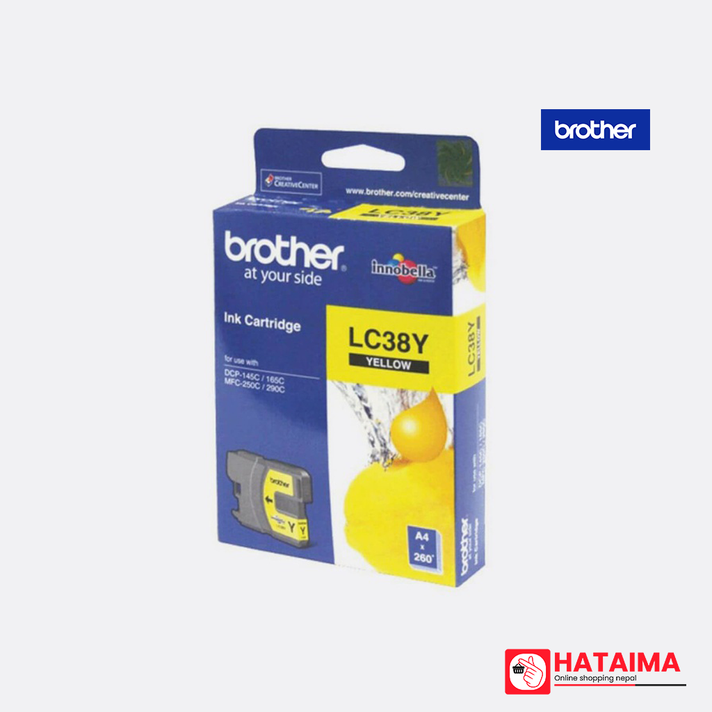 Brother Cart. LC-38Y Ink Cartridge