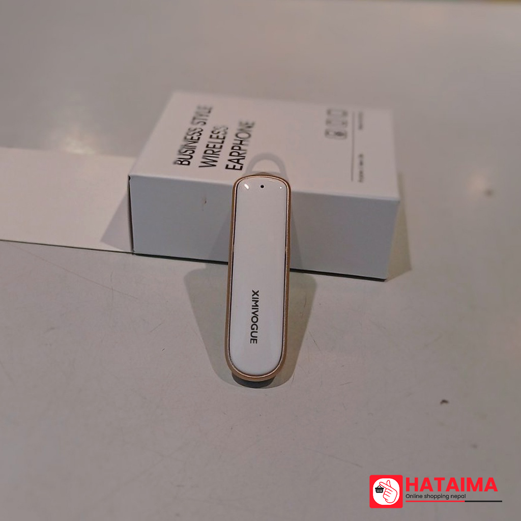 Business Style Wireless Earphone-B115 (Porcelain White)